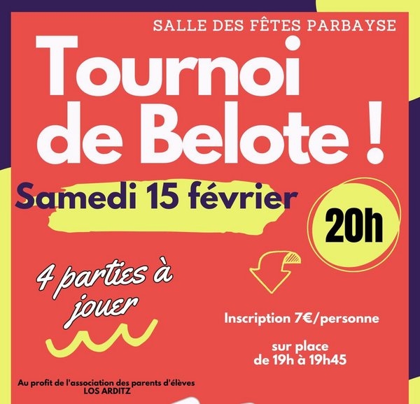 Tournoi de belote - PARBAYSE