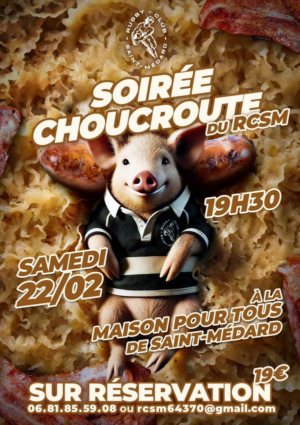 Soirée choucroute - SAINT-MEDARD