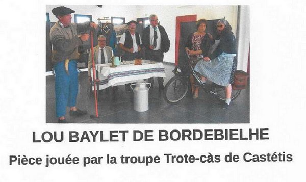 Théâtre : Lou Baylet de Bordebielhe - PUYOO